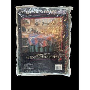 GENERATIONS HAND QUILTED 45" ROUND TABLE TOPPER-NOS